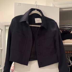 Wilfred Midnight Black Cropped Blazer